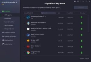 iobit uninstaller 8.2 key 2019