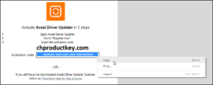 Avast Driver Updater Registration Key