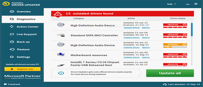 Auslogics Driver Updater 1.25.0.2 download the last version for mac